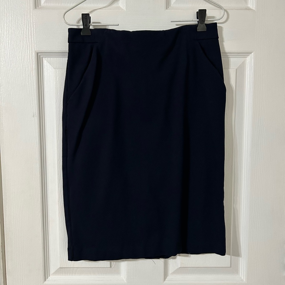 Navy Blue Pencil Skirt